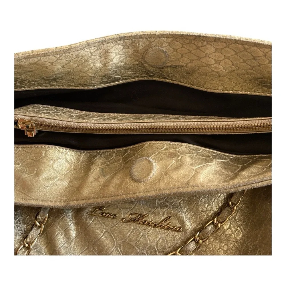 Vintage Love Moschino Gold Chain Shoulder Bag